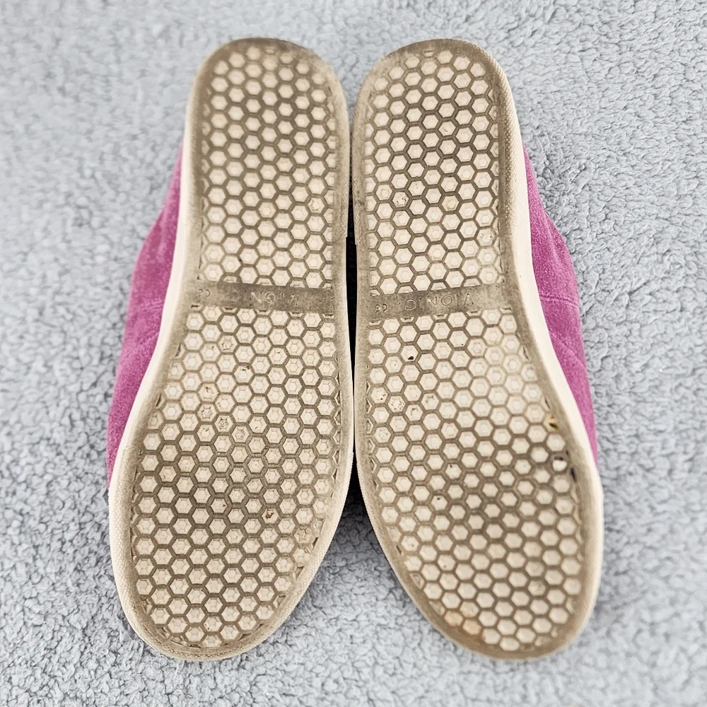 Vionic Jean Suede Slip On Sneakers Sz 8.5 Purple Casual Comfort Shoes - Picture 7 of 12